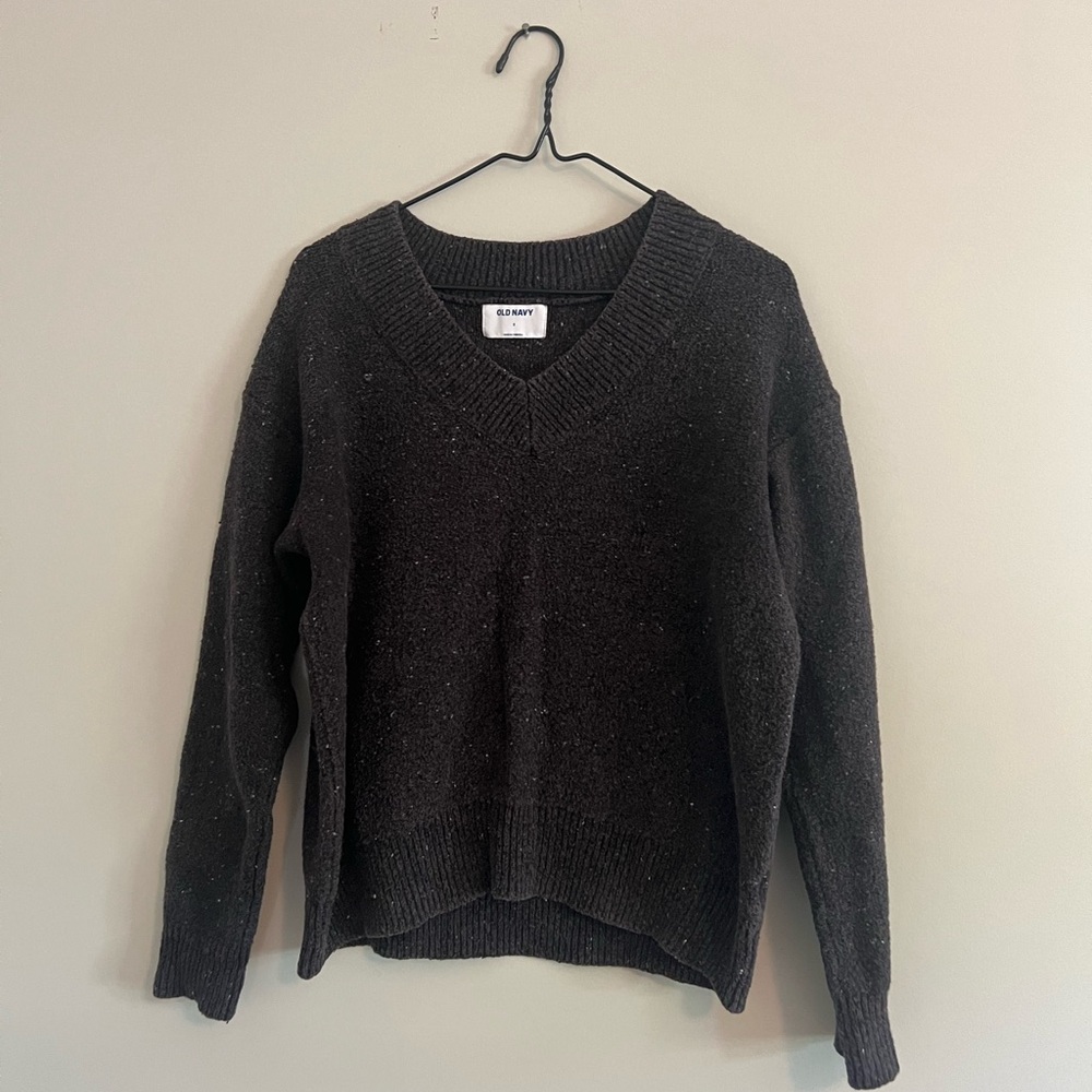 Deep Brown V-Neck Sweater